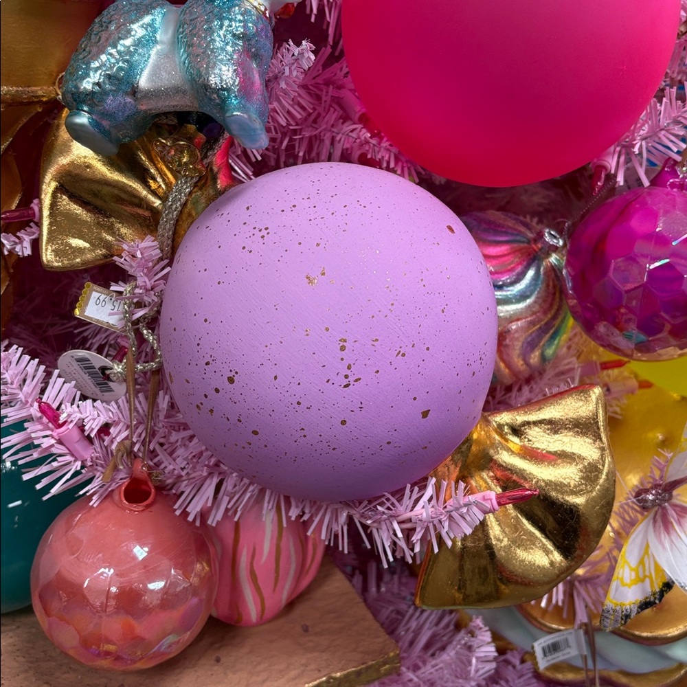 Purple bon bon candy display by Glitterville